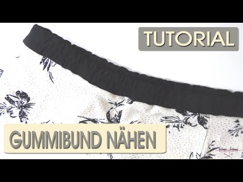 Gummibund nähen / Bündchen nähen
