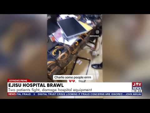 Ejisu hospital brawl: Two patients fight, damage hospital equipment.