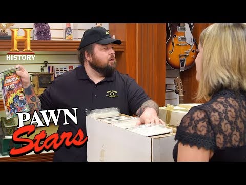 Chum Bets on Boxes of Comic Books (Season 15) | Pawn Stars