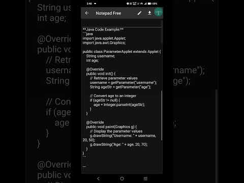 Passing Values To Applets Using Parameters In Java Applet Tutorial