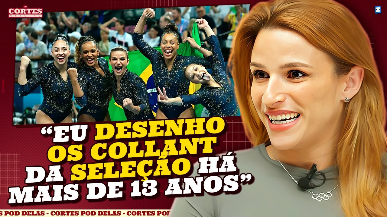 JADE REVELA COMO DESENHOU OS COLLANTS DAS OLIMPÍADAS