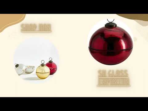 Glass ball candle - elegant decorative accent and thoughtful...