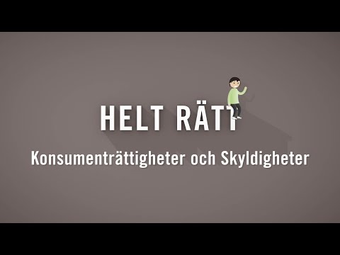 Helt rätt - Konsumenträttigheter