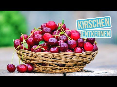 3 Tricks zum Kirschen entkernen / entsteinen