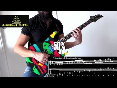 John Petrucci WILD STRINGDOM - Expanding your vocabulary - The chromatic scale EX 46a  Ibanez Jpm p1