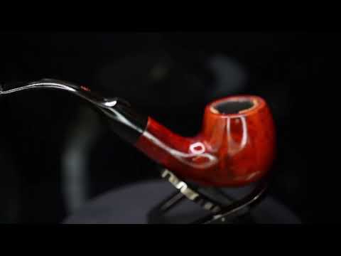 Lorenzo Spitfire Smooth Bent Billiard estate Pipe Meerschaum lined bowl
