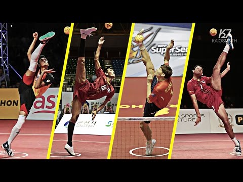 Sepak Takraw ● Top 10 Fastest Serves ● Tekong