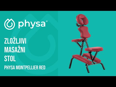 videoposnetek - Zložljivi masažni stol - - 160 kg - Rdeča
