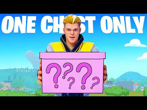 One Chest ONLY Challenge in Simpsons Fortnite!