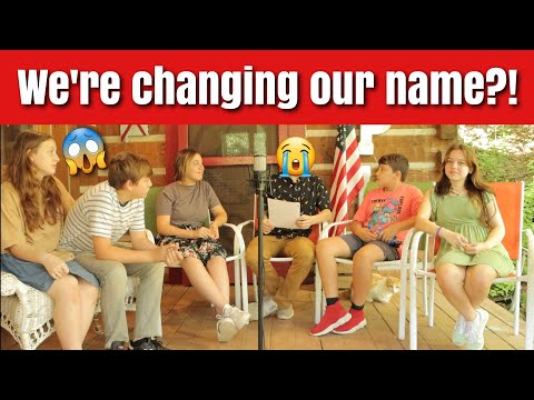 We're changing our name?!😱😭