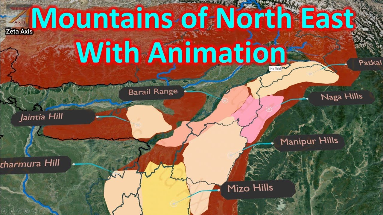 Mountains of North East India with Animation