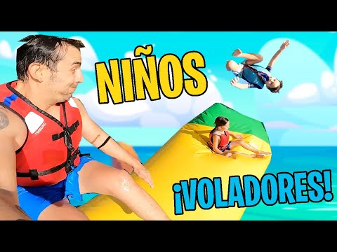PARQUE ACUÁTICO en ¡UN PANTANO! muy loco ¡Hacemos Super Saltos!