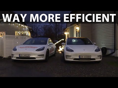 Heat pump test of 2021 Model 3 vs 2019 Model 3