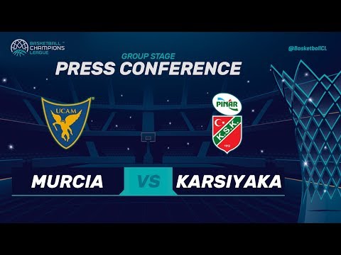 UCAM Murcia v Pinar Karsiyaka - Press Conference - Basketball Champions League