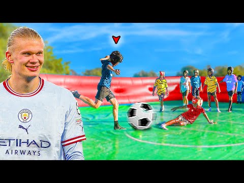 WORLD’S BIGGEST SLIP N SLIDE KIDS FOOTBALL MATCH