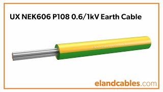 UX NEK606 P108 0.6/1kV Earth Cable Animation