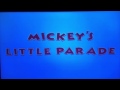 Mickey S Little Parade Title Card