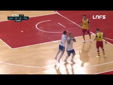 Gol Juanqui (1-0) Fútbol Emotion Zaragoza - Palma Futsal. Play Off, Cuartos 2. LNFS