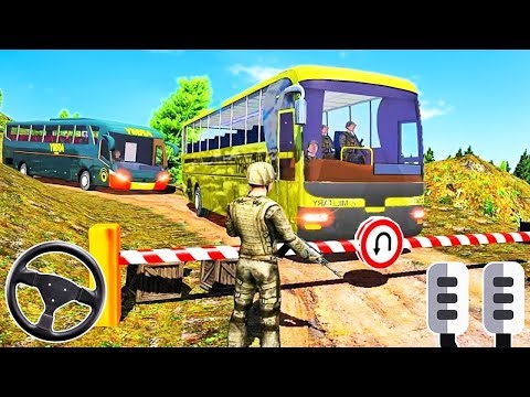 Android Games: Mountain Off Road Real Army Bus Simulator 2019 - Android Gameplay FHD