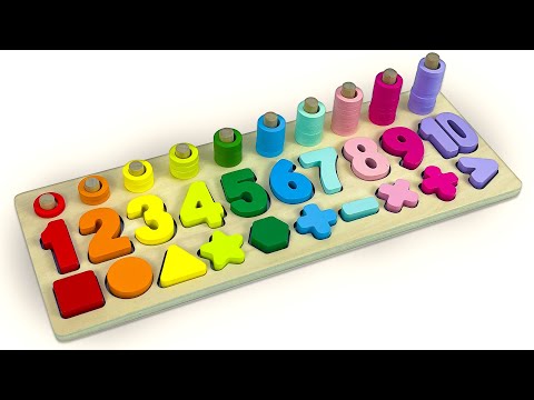 Best Learning  Numbers, Shapes & Counting 1 - 10 | Preschool Toddler Learning Toy Video