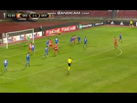 goal James !   Skenderbeu Korca vs  Dynamo Kiev 2-1