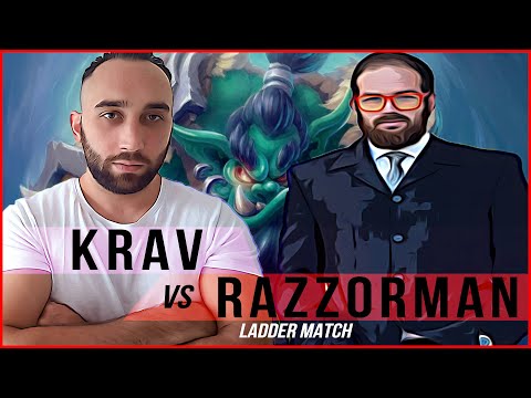 Crazy KraV vs RazZorman "Ghouls Gargs" | WC3 | UD vs Orc |