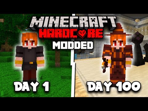 I Survived 100 Days in Magical Modded Minecraft And This Is What Happened [HARDCORE MODE]