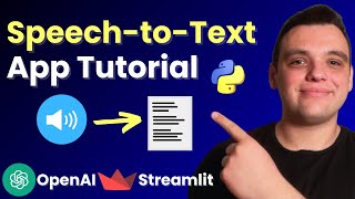 Build a Python Speech to Text App Using OpenAI Whisper API and Streamlit (Step-by-Step Tutorial)
