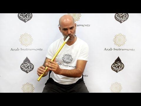 Arabic gold Plastic Ney - Accurate Strong Sound, Don't you Think?