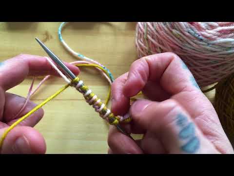 Two Color Tubular Cast On