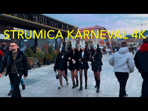 STRUMICA KARNEVAL 4K WALKING TOUR 2025 #strumica #karneval #2025