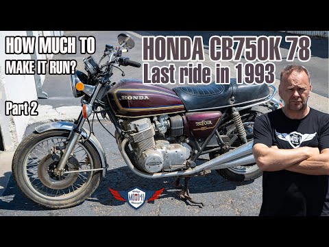 Honda CB750K Was running 32 years ago. How much have we spent so far? Part 2. #cb750 #honda