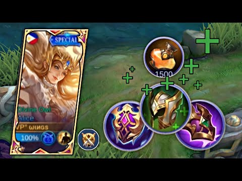 NO TANK NO PROBLEM!! ALICE TANK BUILD🔥 UNKILLABLE ~MLBB~
