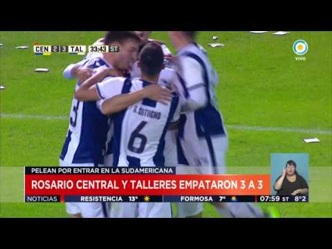 TV Pública Noticias - Rosario Central y Talleres empataron 3 a 3