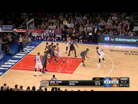 Knicks ball movement, Hardaway Jr 3 - Magic @ Knicks - 2013.12.06