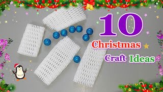10 Beautiful Christmas/Holiday Decoration ideas from Fruit Foam Net | DIY Christmas craft idea 42☃️