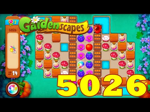 Gardenscapes Level 5026 HD Walkthrough | 3 - match | gameplay | android | IOS | GameGo Game