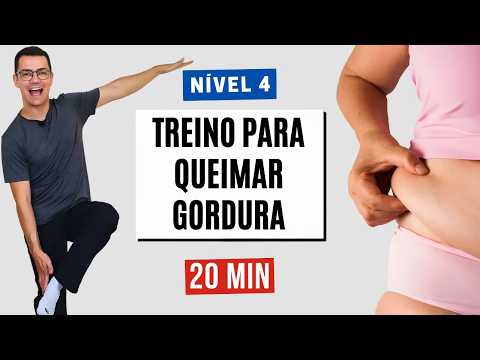 GINÁSTICA PARA EMAGRECER EM CASA | Nível 4 | Elimina Gordura da Barriga
