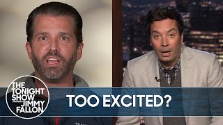 Donald Trump Jr. Gets a Little Too Excited in Fox News Interview | The Tonight Show