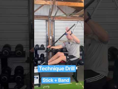 Easy Technique drill stick and band for kayak and surf ski