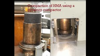 Compaction of hot mix asphalt using a Superpave Gyratory Compactor