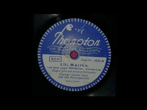Lili Marlen - German version ✠ [Rare Recording by Gloria Astor and Heyn-Quartett]