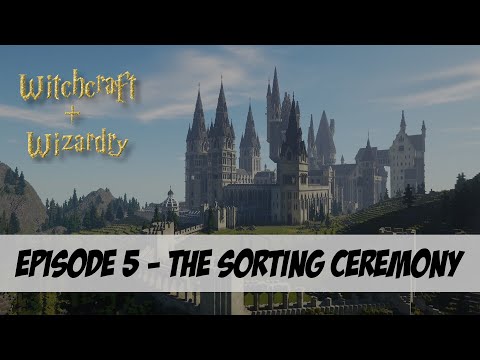 Minecraft, but I'm a wizard! | Episode 5 - The Sorting Ceremony | Minecraft Witchcraft & Wizardry