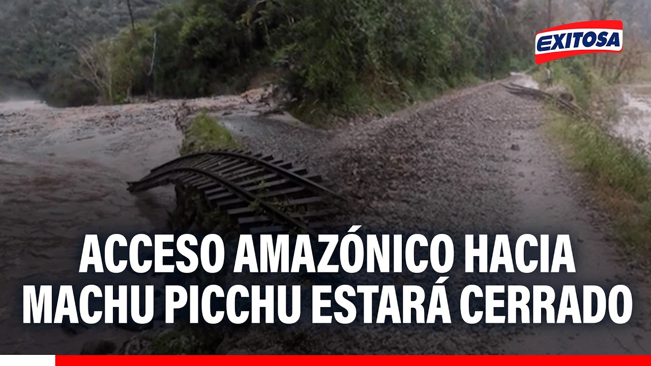 🔴🔵 Huaico daña vía férrea hacia Machu Picchu: Ruta permanecerá cerrada por casi una semana