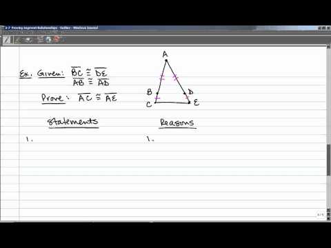 Lesson 2 7 Proving Segment Relationships