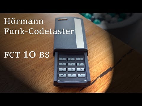 Hörmann FCT 10 BS radio code keypad / PIN code - installation, connection to door operator & review