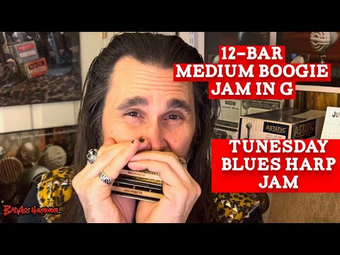 How To Not Suck with a Blues Boogie in G🎵- Blues Harmonica Jam  - Blues Harp Licks  Tunesday 102