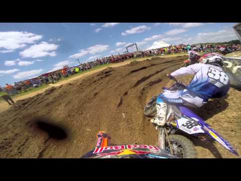 GoPro HD: Ken Roczen Lap 1 Moto 2 - High Point MX Lucas Oil Pro Motocross Championship 2014