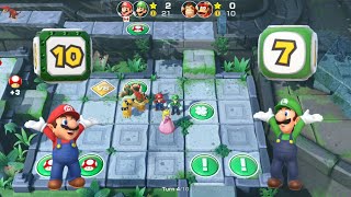 Super Mario Party - Mario & Luigi vs Donkey Kong & Diddy Kong - Domino Ruins Treasure Hunt