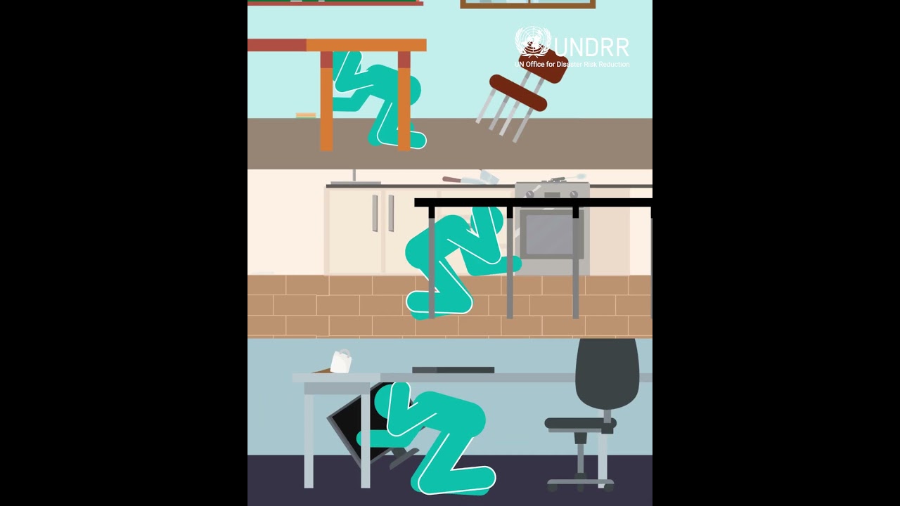 Caught indoors during an earthquake? Do this | UNDRR